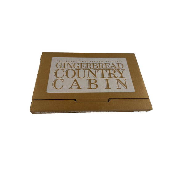 1996 Longaberger Pottery #33090 Gingerbread Country Cabin Mold Boxed Rare 33090 - Picture 2 of 6